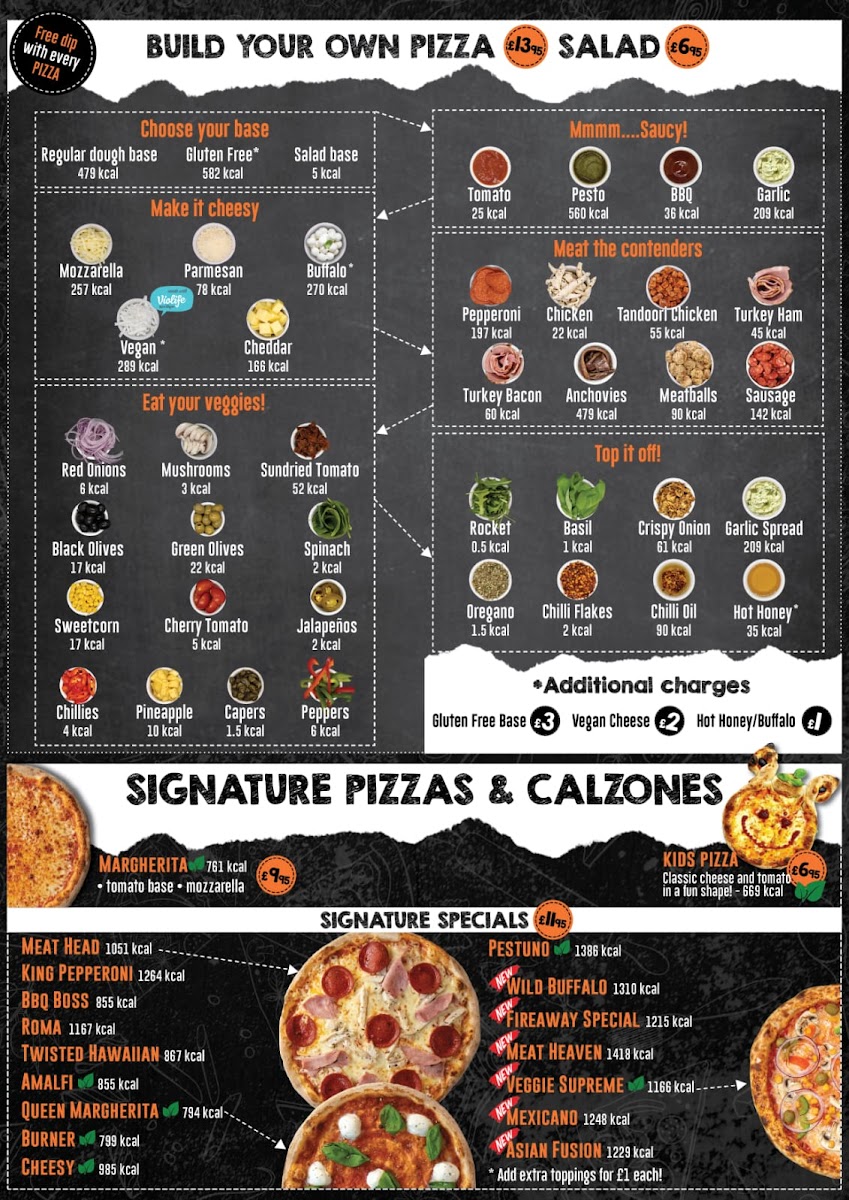 Menu Fireaway Pizza Kilburn-1