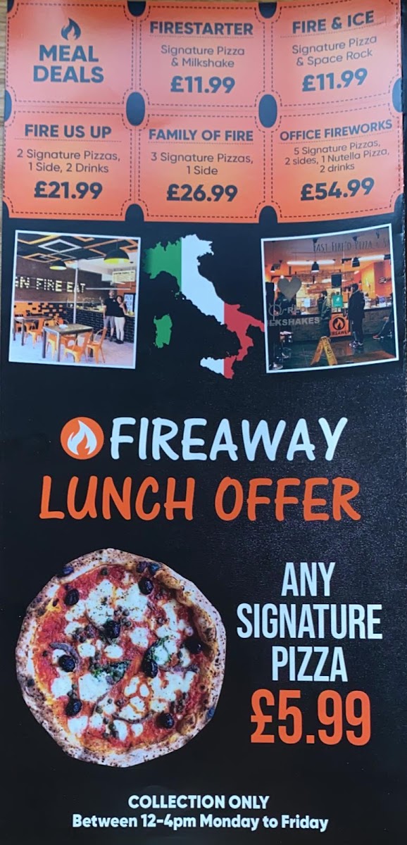 Menu Fireaway Pizza Kilburn-10