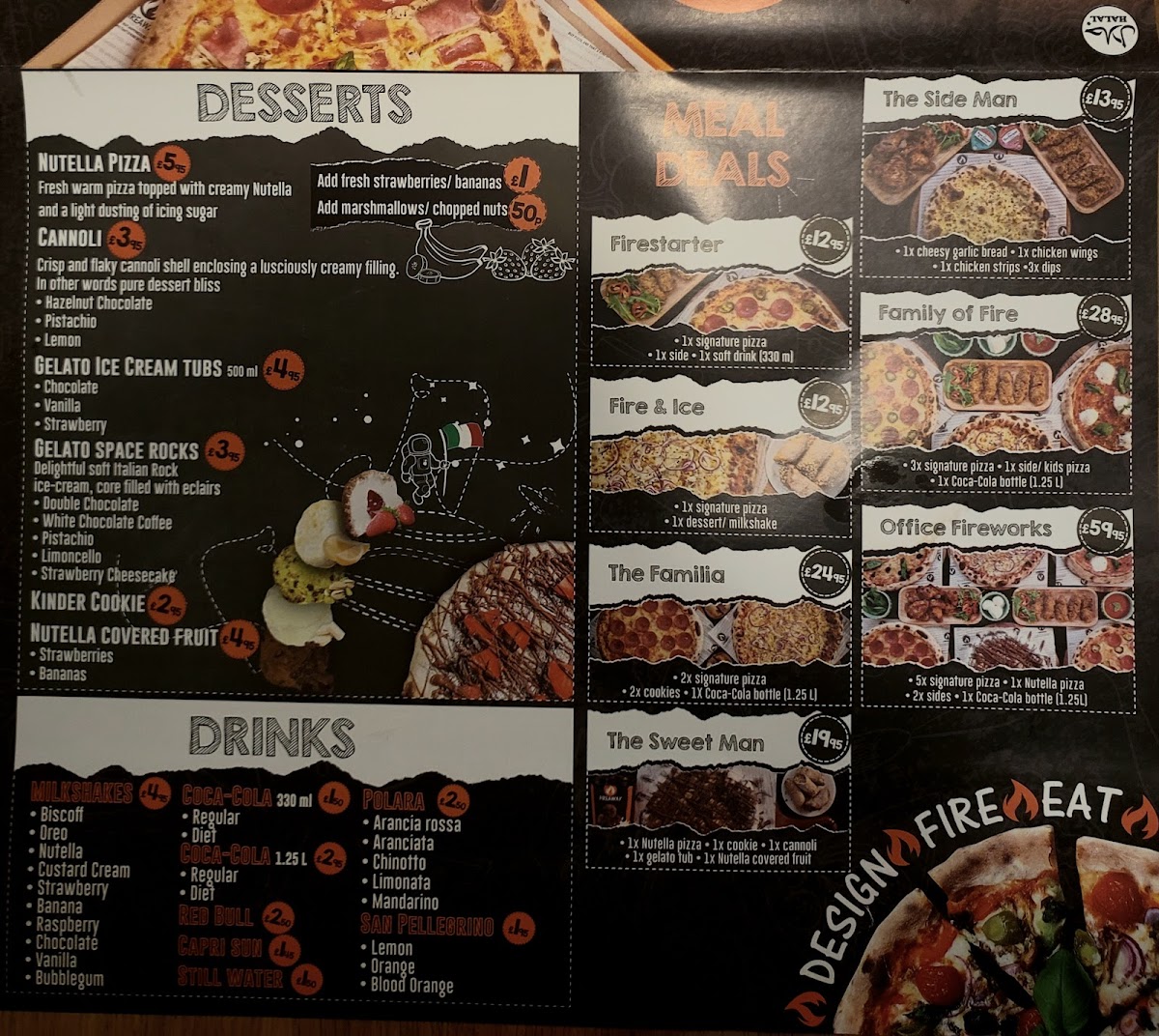 Menu Fireaway Pizza Kilburn-4