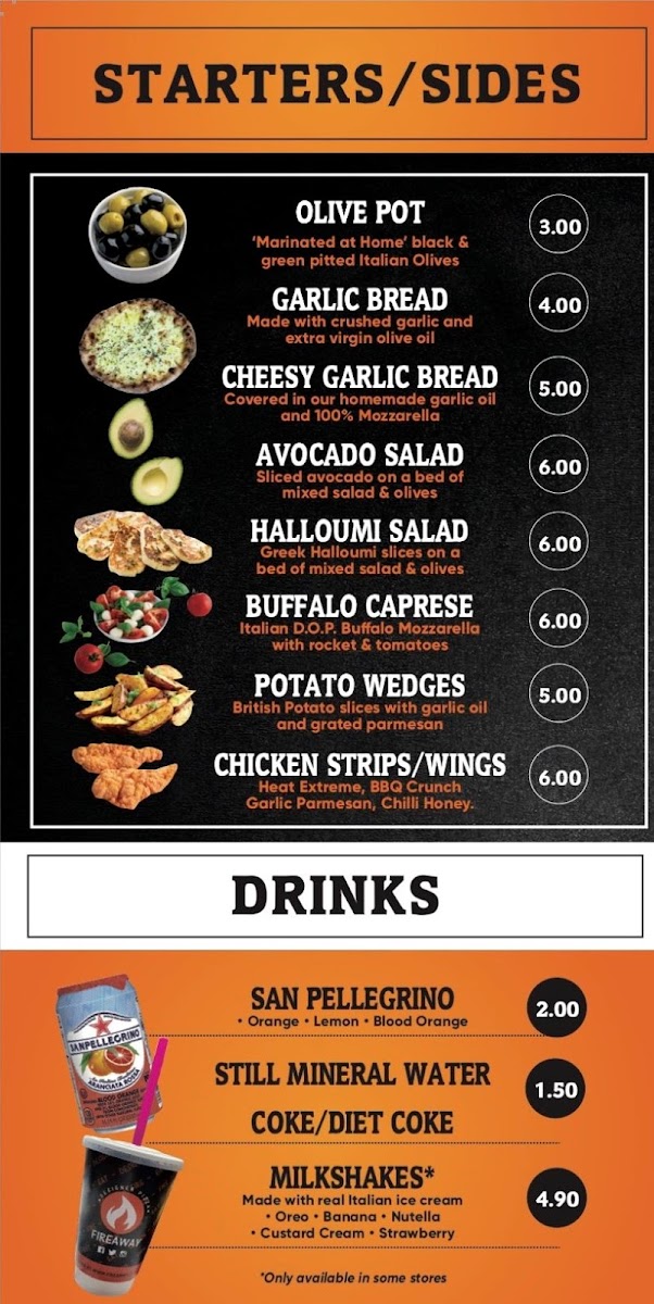 Menu Fireaway Pizza Kilburn-6